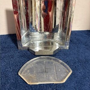 Vintage Chrome Over Brass Recessed Soap Dish Holder Shower Gerity Made Canada